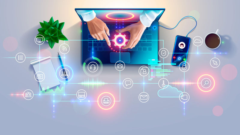 Immagine con vari oggetti tecnologici per spiegare cos'è l'accessibilità