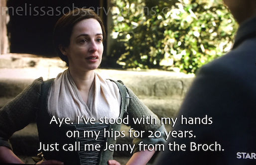 #Outlander re-cap, Ep 308: First Wives Club, Kebbie Lebbies and Jenny from the Broch is still a B...