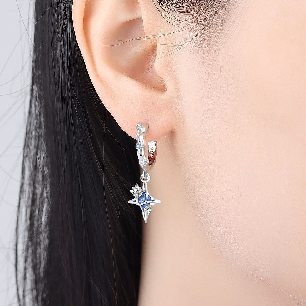Thumbnail: ASTRA™ S925 Sterling Silver Earrings A little star, made to shine.