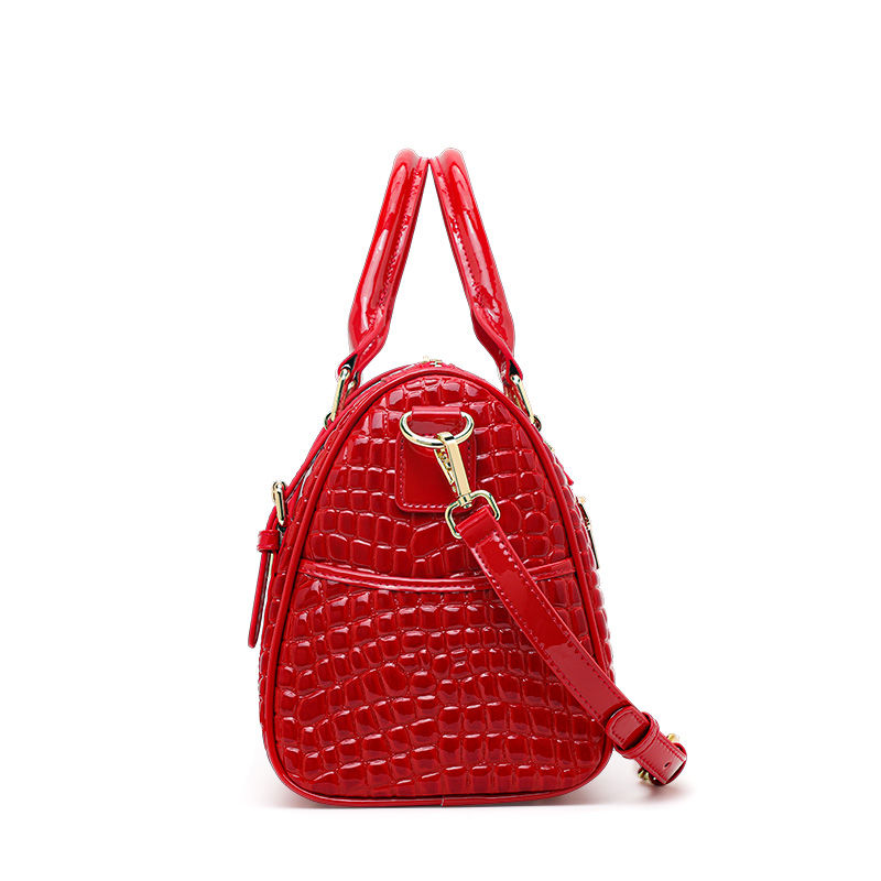 Thumbnail: AIDRA™ Elegant Leather Boston Handbag