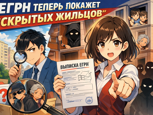 🏠 ЕГРН ТЕПЕРЬ ПОКАЖЕТ "СКРЫТЫХ ЖИЛЬЦОВ" — ЗАЩИТА ОТ ПОКУПКИ "КОТА В МЕШКЕ"