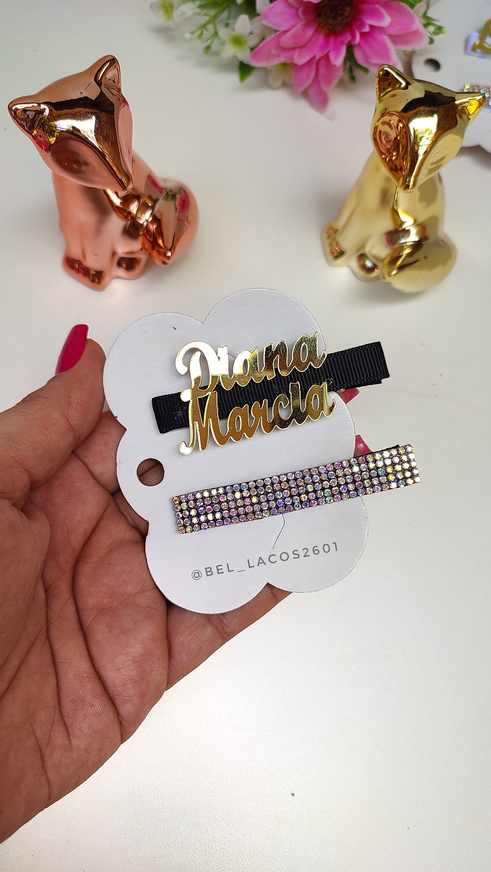 Miniatura: DUO DE HAIR CLIPS PERSONALIZADO