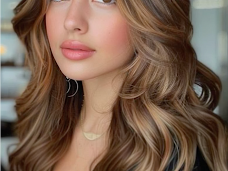Balayage rubio medio