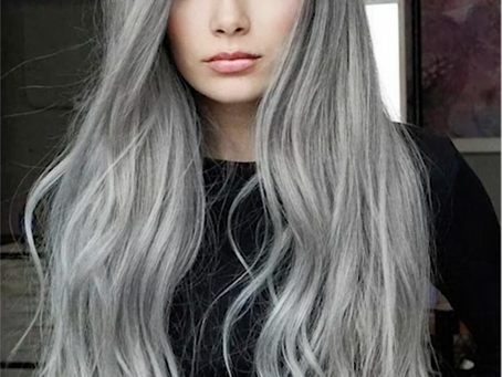 Balayage Grises y platinados.