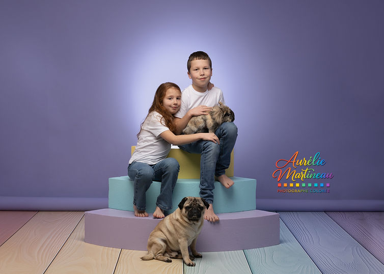 Portrait de famille studio près de La Rochelle