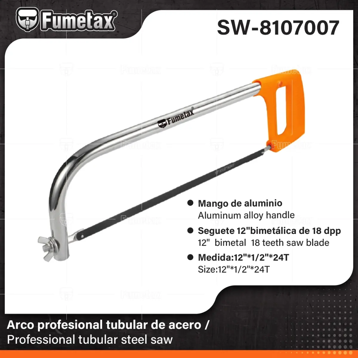 SW-8107007 ARCO PROFESIONAL TUBULAR DE ACERO 12" 18 DPP
