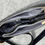 Thumbnail: Black Triple Section Crossbody Bag