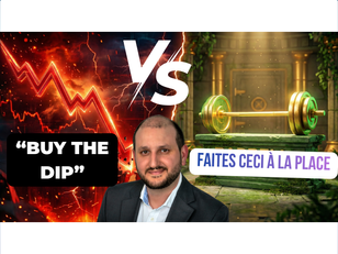 Arrêtez d'acheter la baisse (Buy The Dip). Faites ceci à la place.