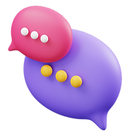 Messanger Emoji in violett