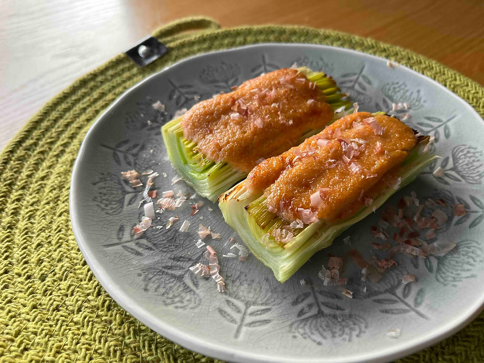 リークのたらこマヨ焼き