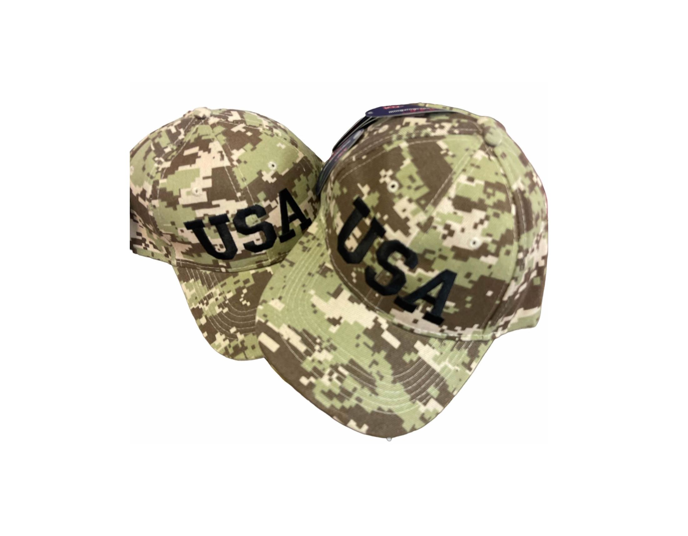 12 Caps Camo USA (Dozen) $2.5 Each SKU 1014