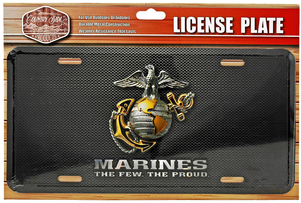 U.S. Marines License Plate SKU 7021