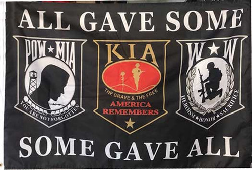 POW/MIA KIA W*W FLAG SKU 2041 | militarywholesale
