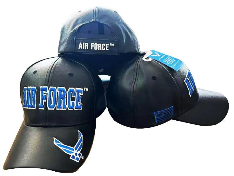 AIR FORCE w/ Logo on Bill Cap PU Leather SKU 623