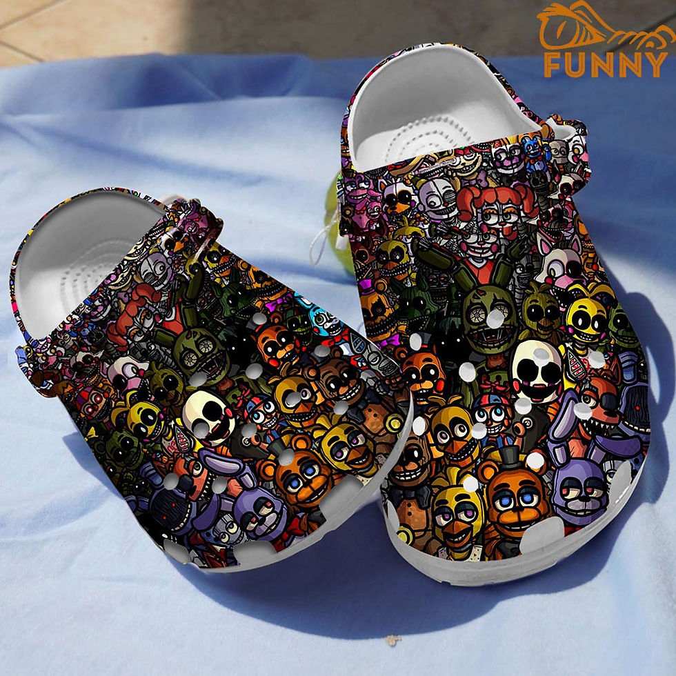 Five Nights At Freddy Characters Crocs