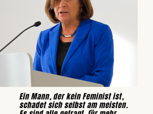"Ein Mann, der kein Feminist ist, schadet sich selbst am meisten."