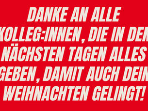 DANKE für eure wichtige Arbeit und euren Einsatz.