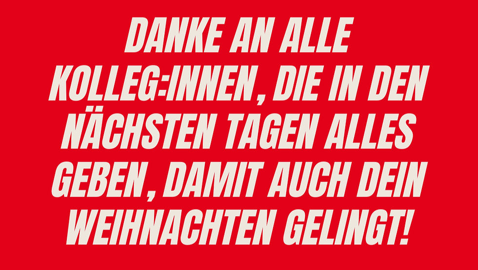 DANKE für eure wichtige Arbeit und euren Einsatz.