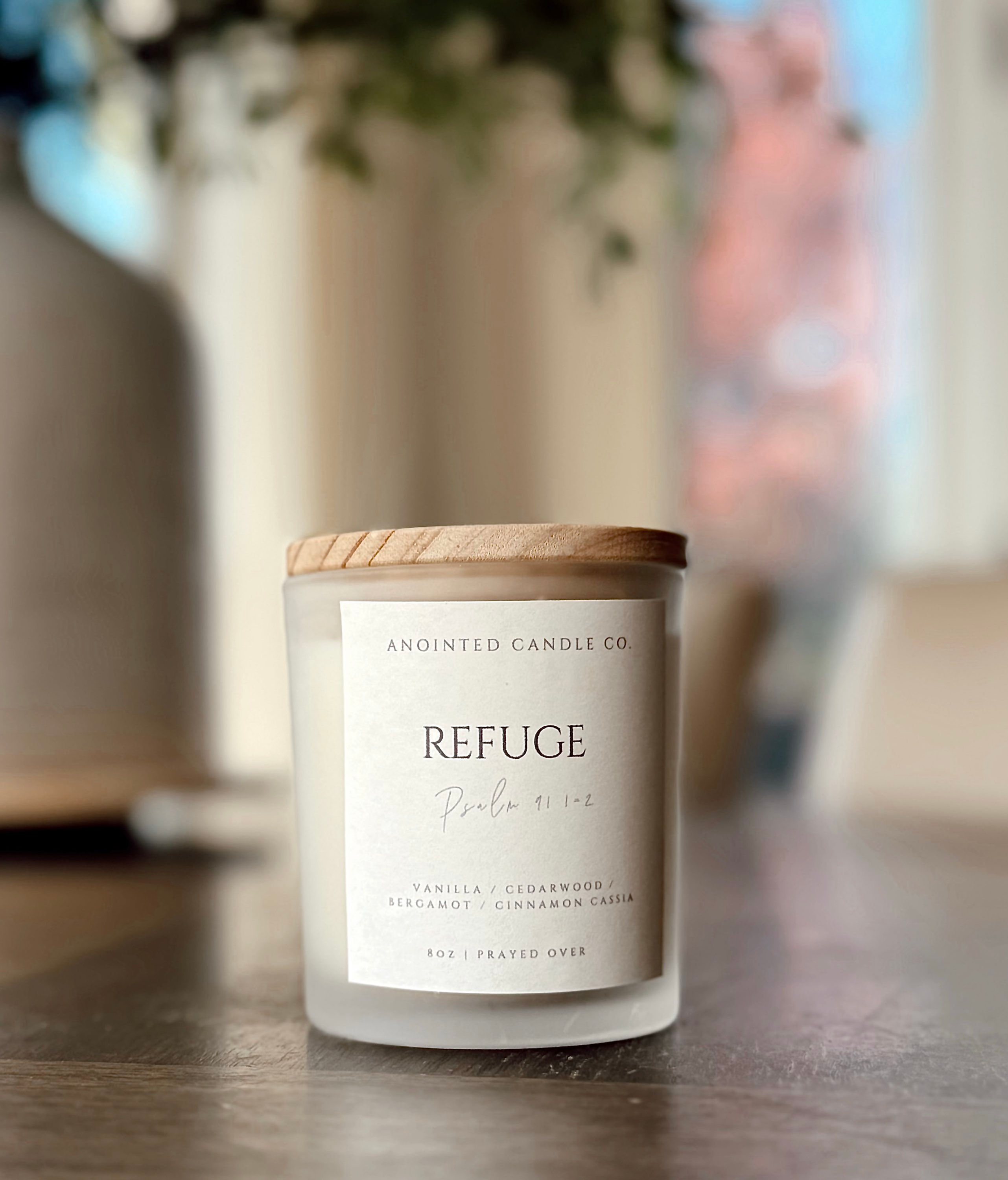 REFUGE (Vanilla, Cedarwood, Bergamot, Cinnamon Cassia) 8oz
