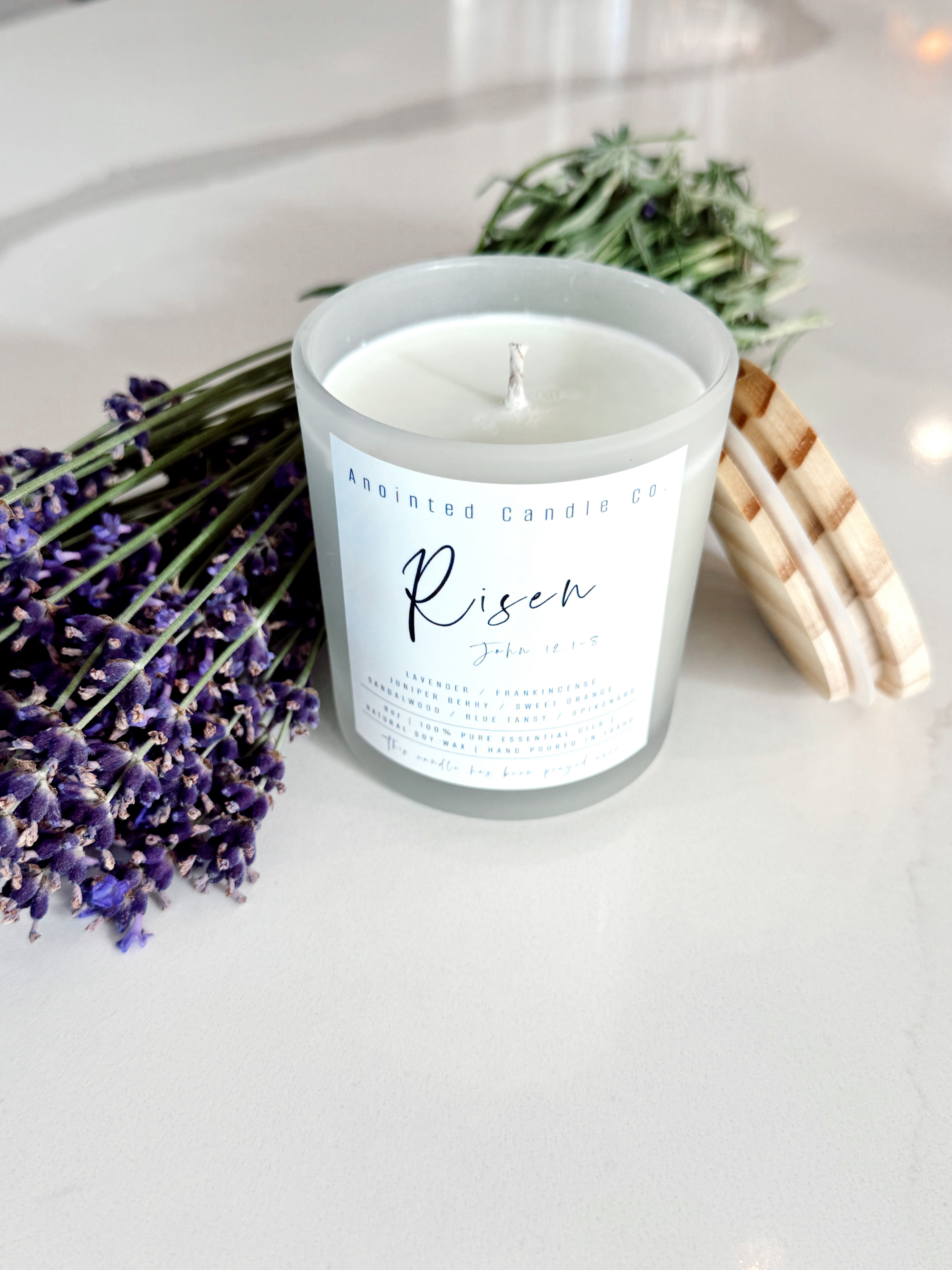 RISEN (Lavender, Lemon, Juniper Berry, Sweet Orange, Blue Tansy, Spikenard) 8oz