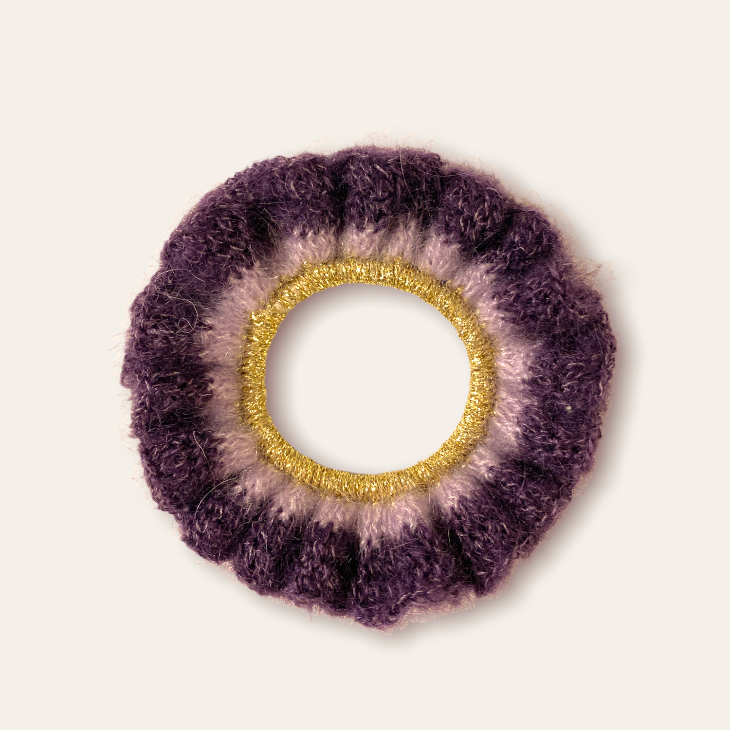 Scrunchie i brushed alpaca og  mohair