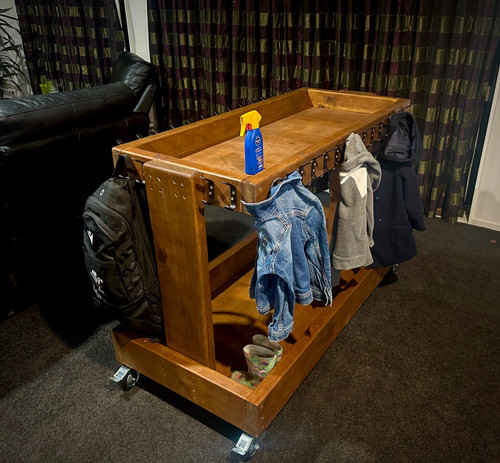 30 Hook Moveable Free Standing Coat/Bag Rack | HSU Products