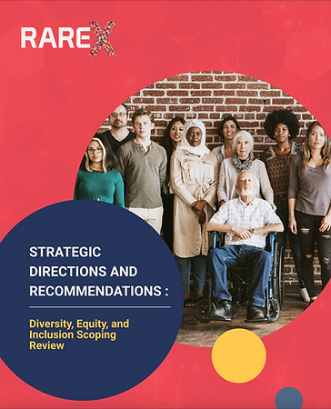 An image of a Rare X DEI Report created by our firm. 