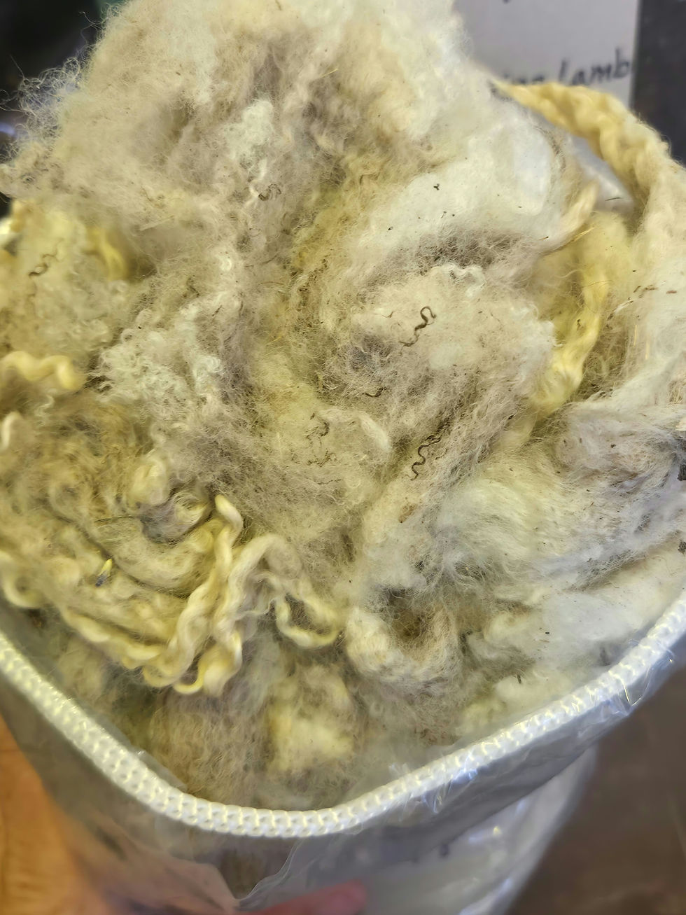 Thumbnail: #3078 BFL Ewe Fleece *1 lb*