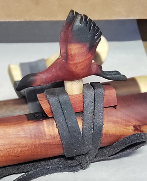 Native American Style Flute Goose Totem