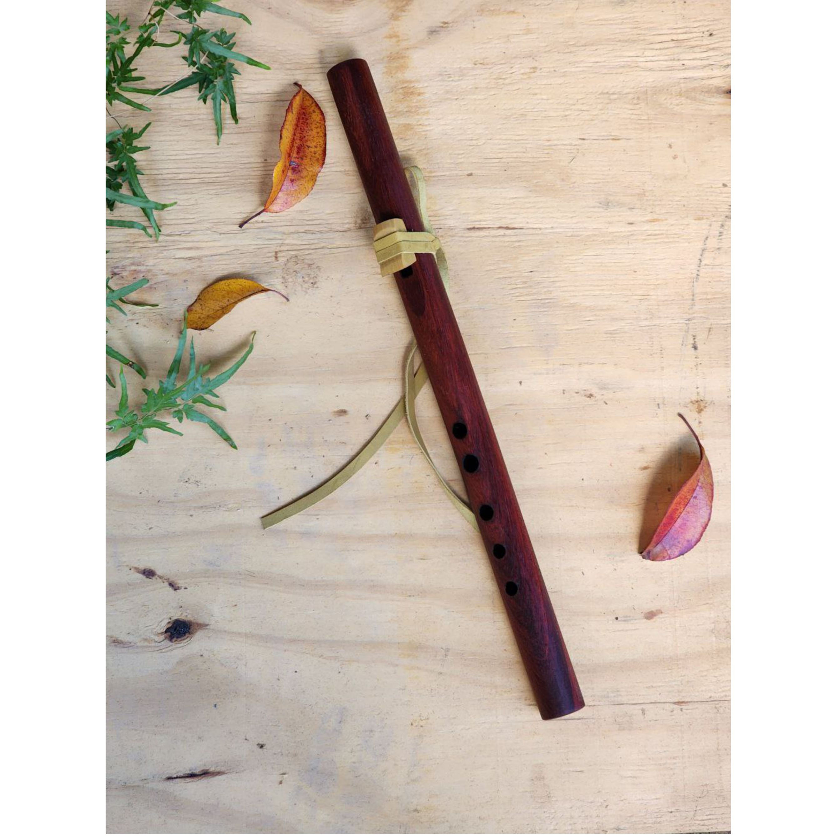 Amazing Native American style flute made of Paduk