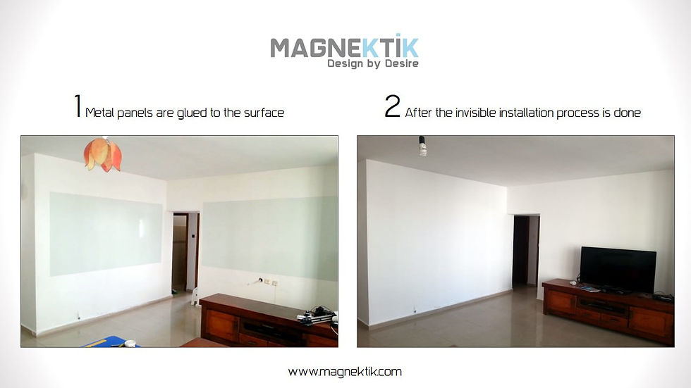 Hidden installation- before & after