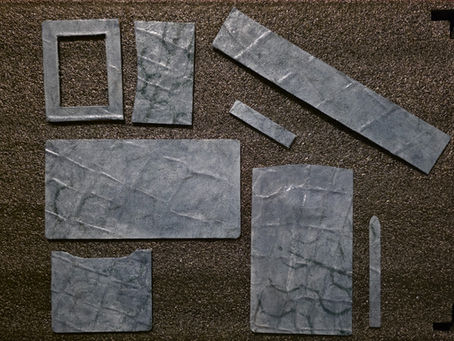 Leather pieces ready for production