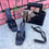 Thumbnail: Rich Black Set (Heel with bag)