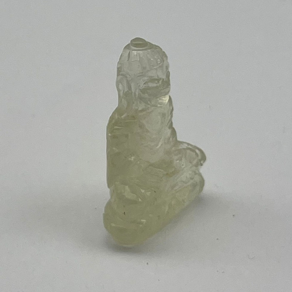 Thumbnail: Libyan Desert Glass buddha Carving MOLDA 18