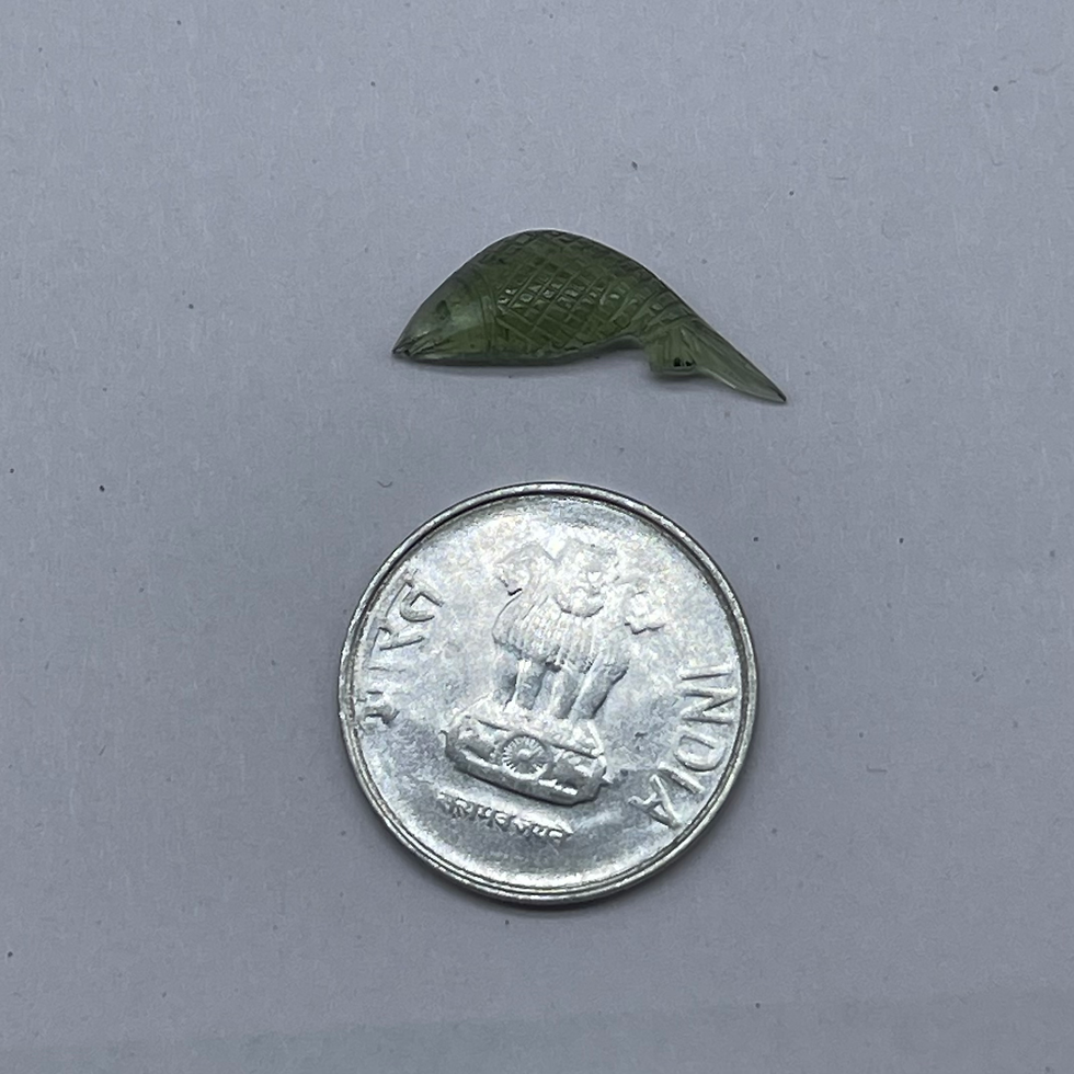 Thumbnail: Moldavite Fish Carving 3.50 ct
