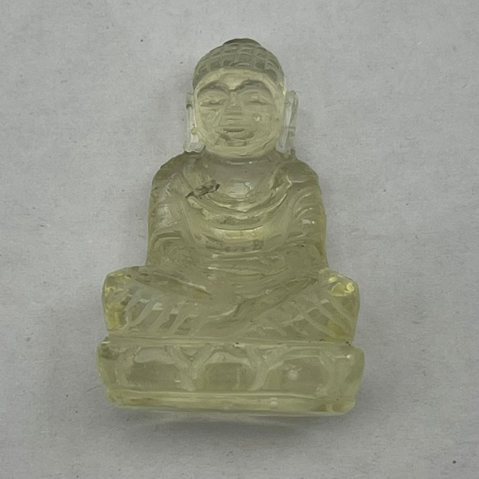 Libyan Desert Glass buddha Carving MOLDA 17