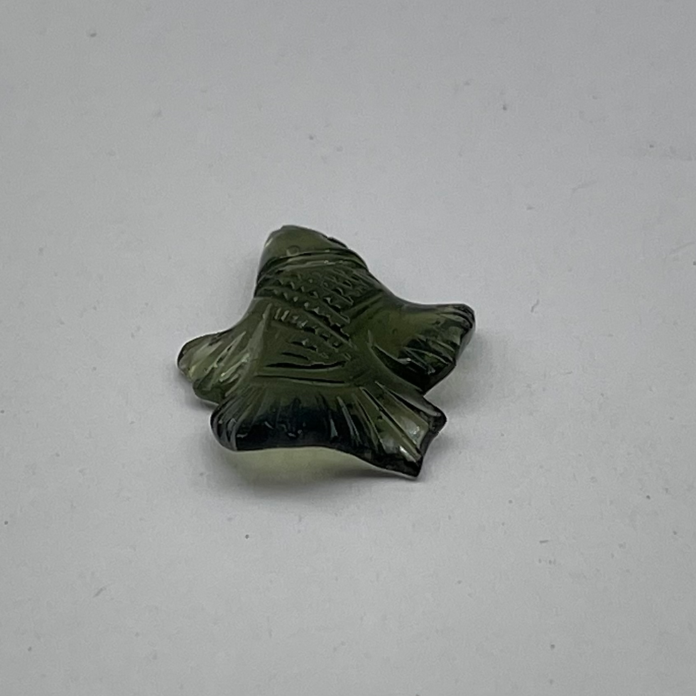 Thumbnail: Moldavite Fish Carving 5.55 ct