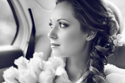 Bride in a Car