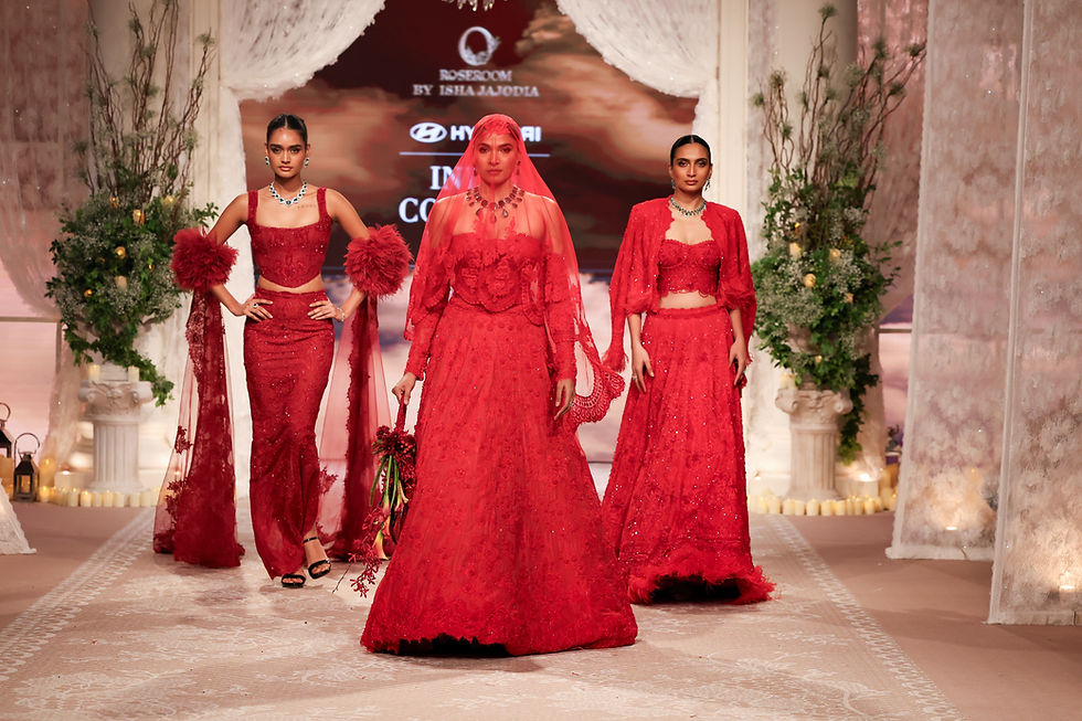 ROSEROOM Softly Strong bridal couture by Isha Jajodia in ivory lace and corsetry