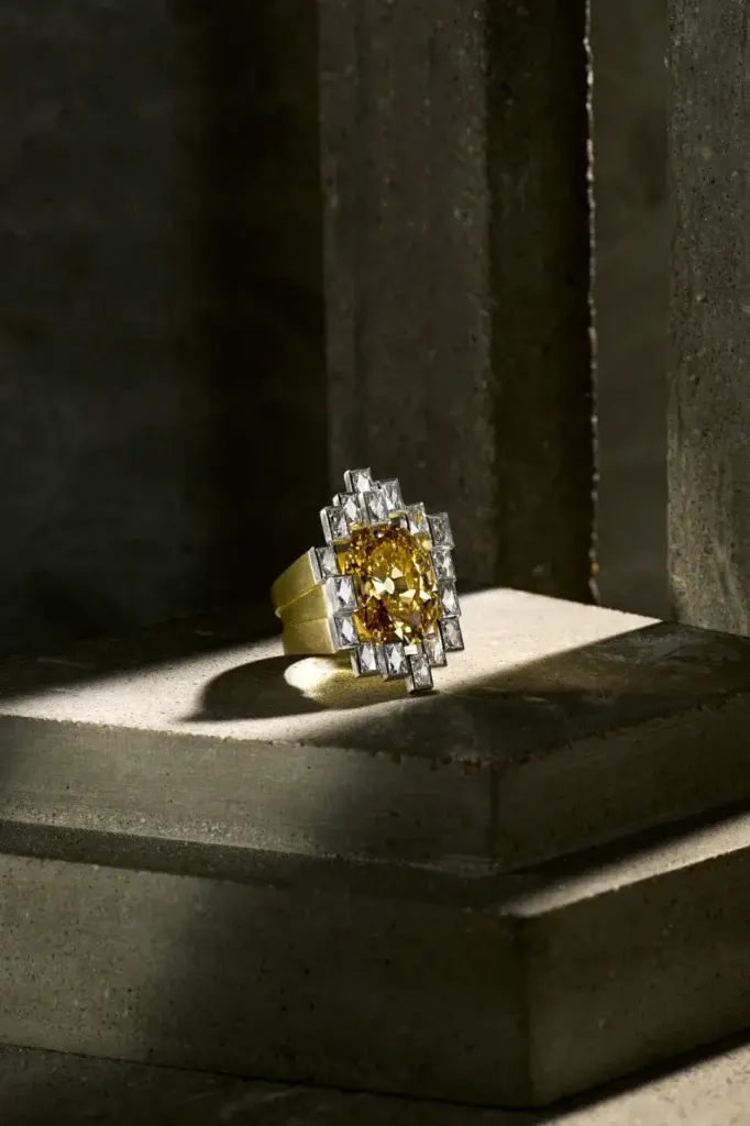 GRIMA for Hancocks jewelry collection by Francesca Grima featuring old-cut diamonds emeralds and architectural settings