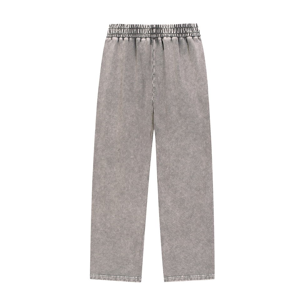 Thumbnail: Simply Me Collection-Snow Wash Heavyweight Sweatpants with Roses