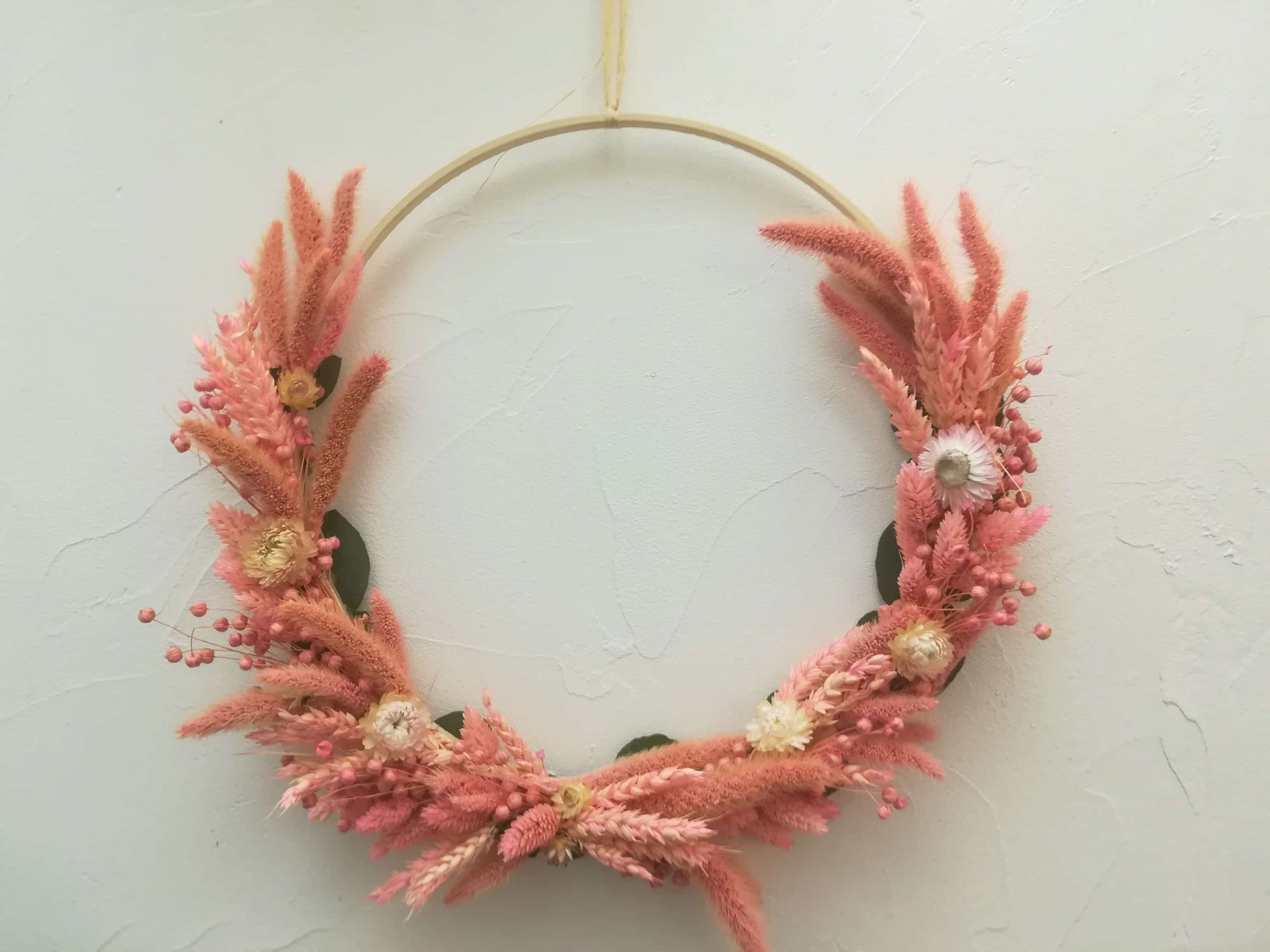Coronas de flores secas para colgar