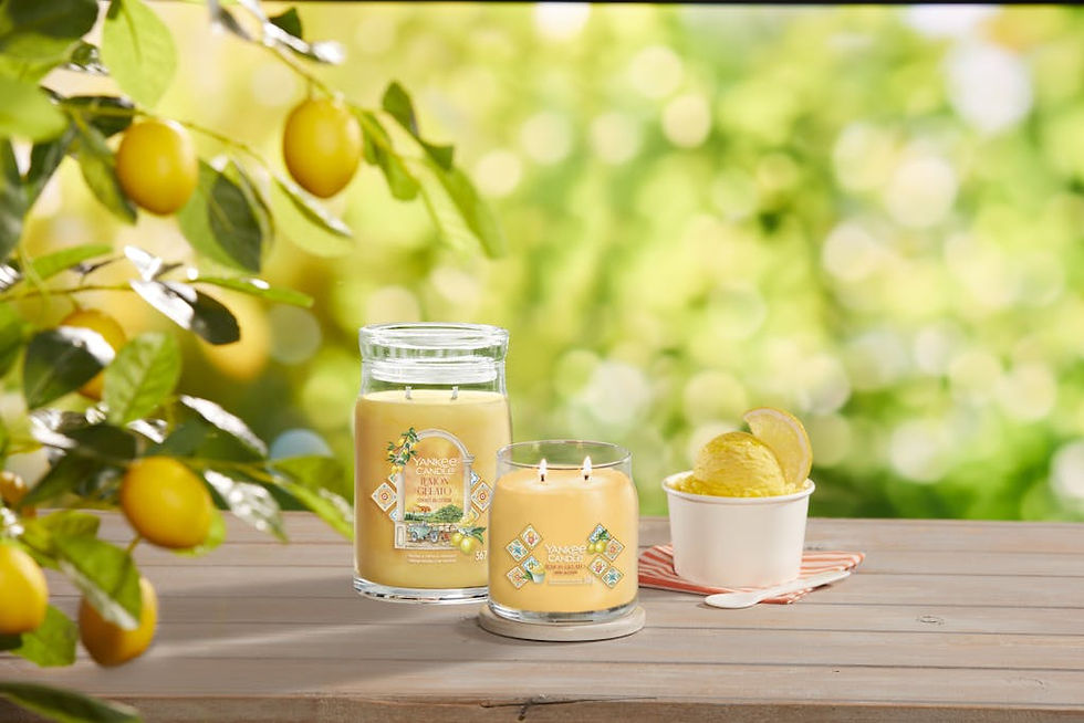 Miniatura: Moyenne Jarre Lemon Gelato / Sorbet au Citron Yankee Candle 
