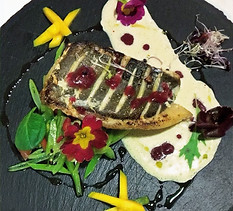 Seasonal private dining dish in Naxos