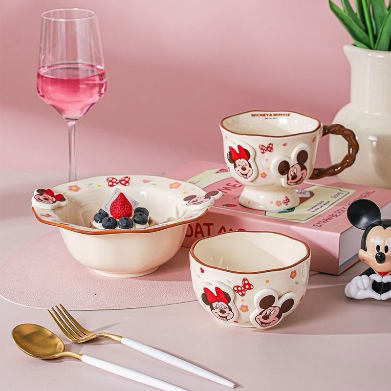 Thumbnail: TABLEWARE/PERALATAN MAKAN PIRING MANGKUK GELAS MICKEY MINNIE DAISY A B COLLECTIO