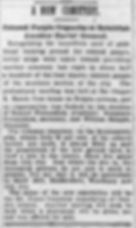 Courier Post article September 12, 1900