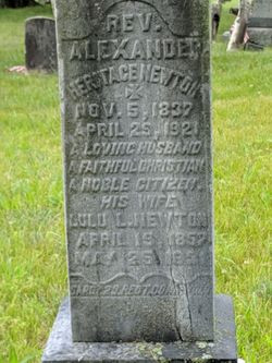 Headstone of Rev. Alexander Heritage Newton, Mount Peace Cemetery, Lawnside, New Jersey