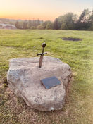 Sword in the stone at Wellness Woodlands