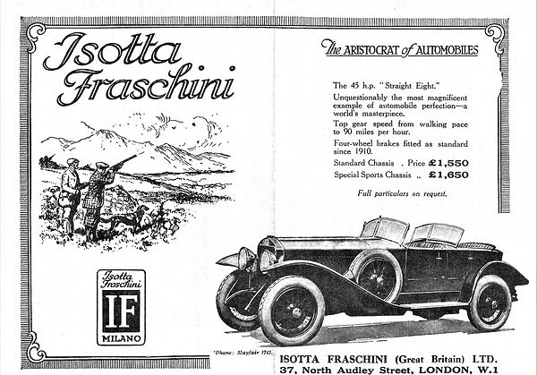 Isotta Fraschini, "The Aristocrat of Automobiles"