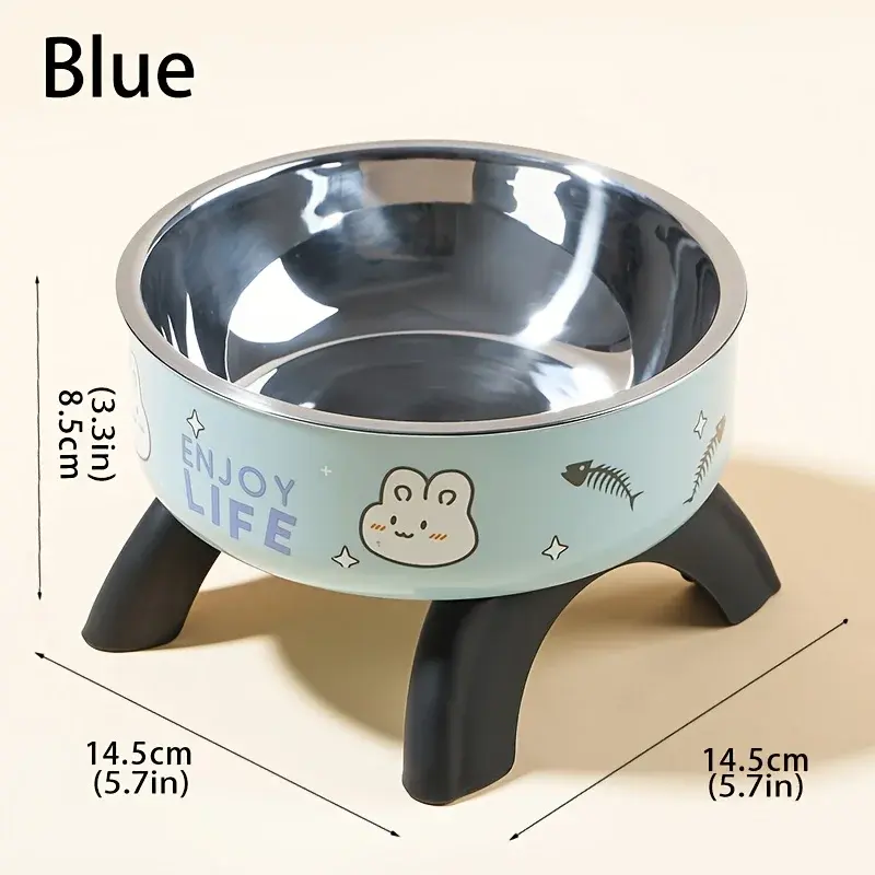 Thumbnail: Stainless Steel Pet Bowl – Anti-Tip Elevated Design with Non-Slip Silicone Bas